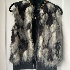 Bebe Faux Fur Vest